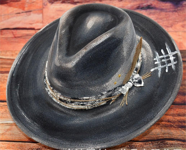 Unisex Men Woman 100 Wool Panamá Fedora Field Fabricante para mujeres con pluma