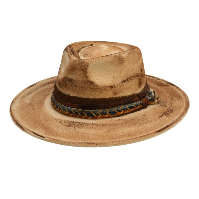 Nuevo estilo de moda Winter Autumn Vintage Fedora Hat Big Wide Brim Inglaterra Sombreros formales