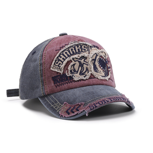 Gorra de béisbol vintage de algodón de algodón bordado