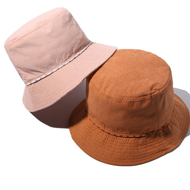 Nuevo Retro Simple Cotton Air Eye Basin Basin Hat Viaje masculino
