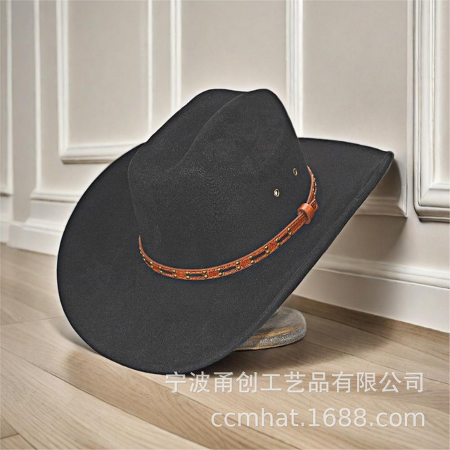 Gigante femenino adulto sombreros vintage jóvenes personalizados Fedora se sintió sombrero de vaquero