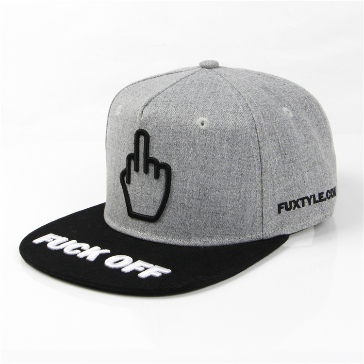 Capas de hip hop bordadas de algodón de algodón de algodón 5 Snapback Snapback Hats