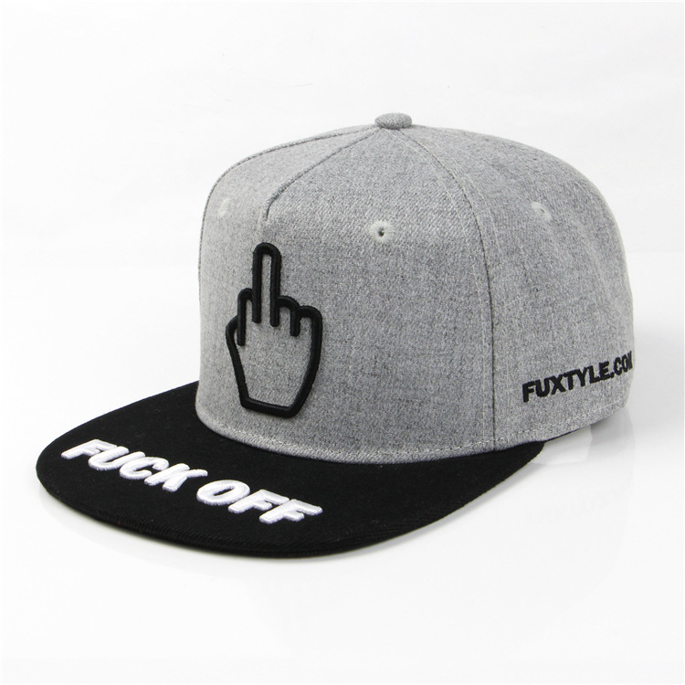 Capas de hip hop bordadas de algodón de algodón de algodón 5 Snapback Snapback Hats