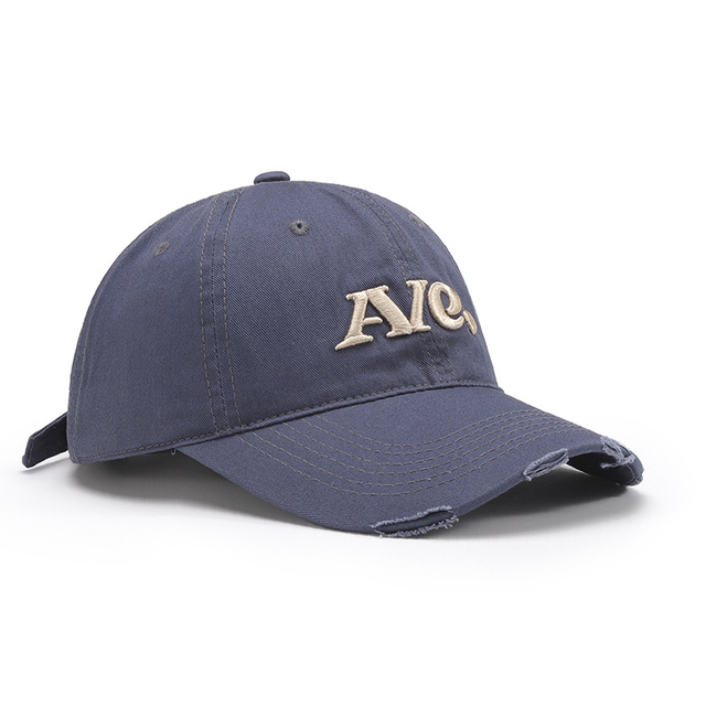 Casquettes de mezclilla desgastados de algodón lavado Logotipo de bordado 3D Capilla de béisbol personalizada para niños