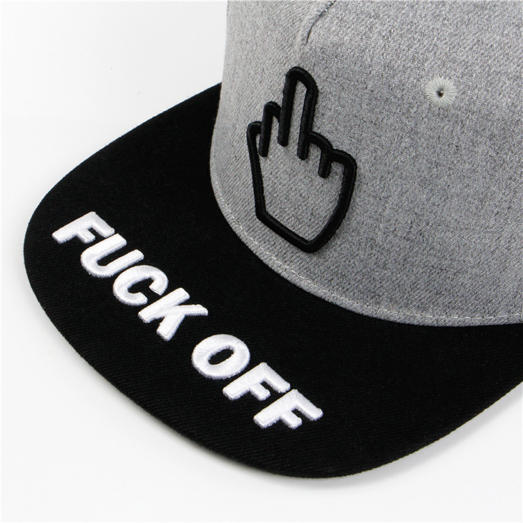 Capas de hip hop bordadas de algodón de algodón de algodón 5 Snapback Snapback Hats