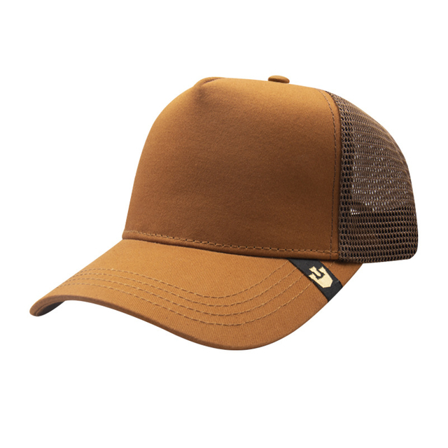 LOGO DE BORRIDADO CONSEJO OEM Sports Sports Wholesale Plain 5 Panel Trucker Hat Capilla de béisbol de malla estructurada ajustable